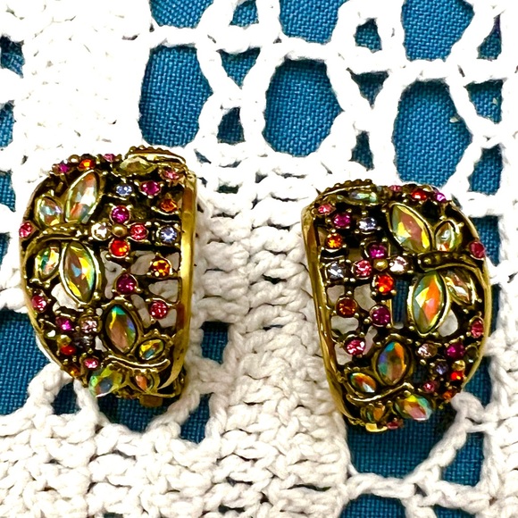 Heidi Daus 🆕 Fantasy In Flight dragonfly clip on earrings - Picture 4 of 7